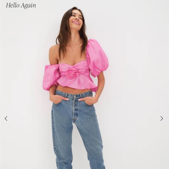 For Love and Lemon: Judith Rose Blouse Top - Picture 2 of 9